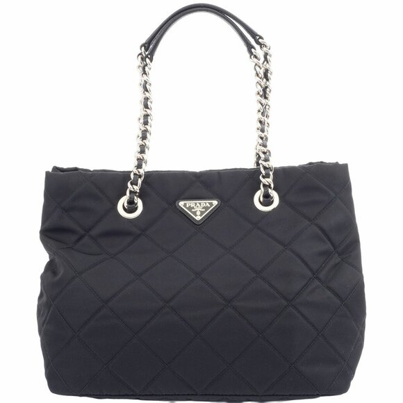 PRADA Black Leather Tote Bag - Picture 1 of 12